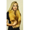 Golden fox fur scarf